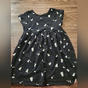 Old Navy Black and White Ghost Dress